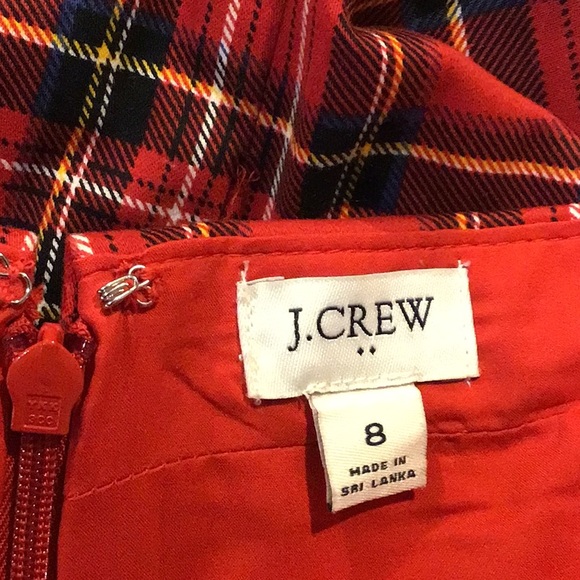 J.Crew red plaid skirt size 8 - Picture 5 of 5
